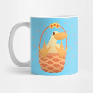 Cute little Duck on his basket Mug